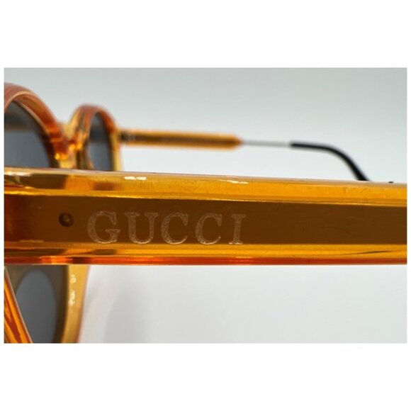 NIB-Gucci 6811 Retro Round GoldAcetate/Metal Sunglasses - 49mm